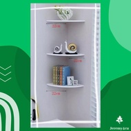 3-tier Stacking Shelf For Wall Corner Decoration Book And Display