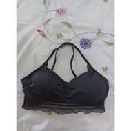 Si bra size S 75/80 A/B black with lace trim