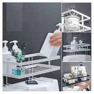 ms-Stainless Steel Storage Rack Shelf Holder Bathroom Toilet Organizer Space Saver