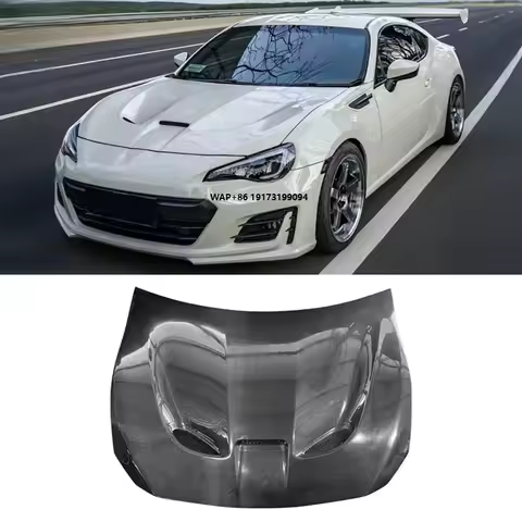 Style New Carbon Fiber Hood for 86 GT86 BRZ 2013-2019 Includes Screws Engine Cover Bonnet