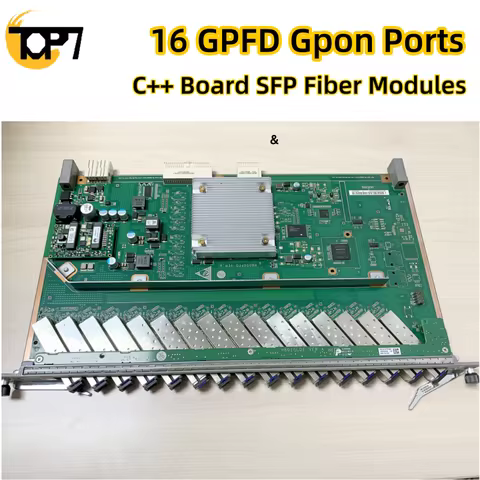 Gpon olt Board 16 Ports GPFD with C++ Board SFP Fiber Modules Card For MA5683T MA5680T MA5608T GPON 