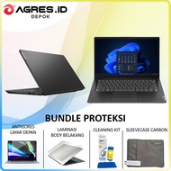 laptop lenovo v14 g3 i3 1215u 8gb 512gb dos 14.0 fhd - bundle proteksi ram 8gb/512ssd