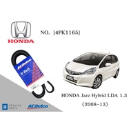 Front Engine Belt HONDA Jazz Hybrid LDA 1.3 (2008-13) [4PK1165]/Alternator AC Delco