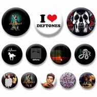 Rock Band D-Deftones Brooch Album Cover White Pony Around The Fur Ohms Badge Custom Jewelry Accessor