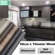 Wood Grain Sticker Wall paper Corak Kayu 木纹贴纸 Refinish Furniture Sticker Kabinet Wall paper Table Wa