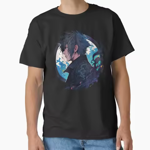 Final Fantasy XV Prince noctis japan RPG video game T Shirt for men 100% cotton large size Adult top