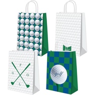 16Pcs Beg Goodie Golf Hiasan Parti Bertemakan Beg Hadiah Parti Golf Beg Hadiah Bekalan Parti Hari La