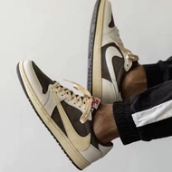 รองเท้า[TRENDX]NIKE TRAVIS SCOTT X AIR JORDAN 1 LOW OG 'REVERSE MOCHA' (DM7866-162) 41