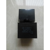 Ready Stock cbb61, 6 uf/500vac, Insert Capacitor, Fan Capacitor, Motor Capacitor Machine Equipment C