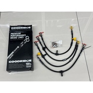 86 / GR86 / BRZ - Goodridge Brake Hose / Toyota ZN6, ZN8 / Subaru ZC6, ZD8 / PN: SSU8003-4C
