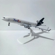 JASON TUTU 20CM Diecast Metal Planes Fedex Express McDonnell Douglas MD-11 Aircraft Model Planel Air