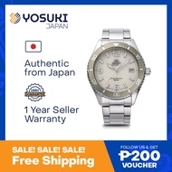 ORIENT  RN-WJ0003S Orient Mako 40  Ivory Silver Wrist Watch For Men from YOSUKI JAPAN