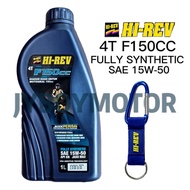 HI-REV HI REV MOTORCYCLE ENGINE OIL MINYAK ENJIN 4T F150CC FULLY SYNTHETIC 15W-50 ( 1L )