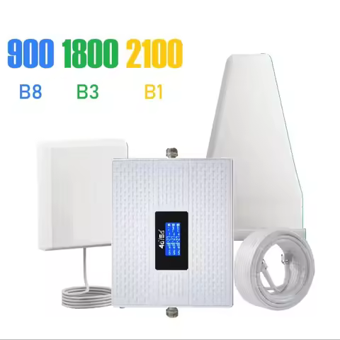 Cellular Amplifier Signal Booster cell phone signal Repeater 900 1800 2100 3-Band B8 B3 B1 from DUBA