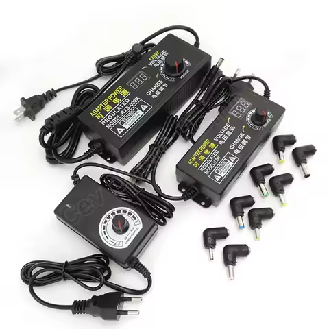 Universal 220V To 12 V dc Adapter Adjustable Power Supply 3V 5V 6V 9V 12V 15V 18V 24V 3A 5A volt 24W