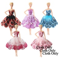 Princess BJD Doll Dress With Lace Embroidery Wedding Party Dress 30cm Doll Girls Gift