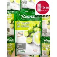 1 gói - 400g Bột chanh Knorr Lime Powder - Mẫu Mới/Date Mới