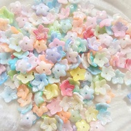 Acrylic 5-pointed flower beads 12mm - DIY beads as accessories acrylic beads flower beads