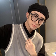 Fried Street Cool Handsome Beret Men Autumn Winter Suede Painter Hat Female Korean Version All-Match