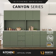 KitchenZ Canyon Series Full Melamine Tall Kitchen Cabinet With Soft Close Door