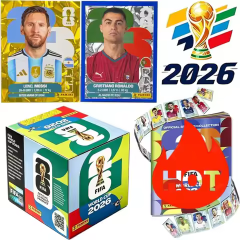Official Panini FIFA World Cup 2026 Stickers Collection Book Box Messi Ronaldo Gold Foil Rare Limite