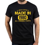 Vintage Born In 1980 Birthday Gift T-Shirt Men Cotton T Shirt Legend Celebration Anniversary Short Sleeve Tees Printed XS-4XL-5XL-6XL