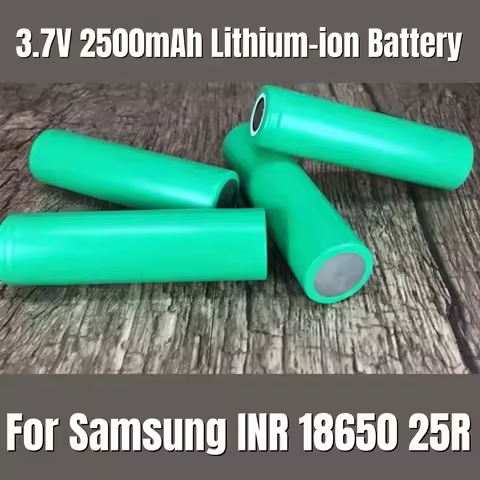 💥 3.7V 2500mah 18650 Battery For Samsung 25R INR 18650 20A Lithium Battery Replacement External Batt