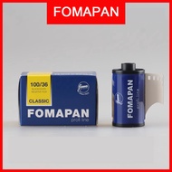 FOMAPAN 100 ISO ฟิล์มลบสีดำและสีขาว FOMA 135 35มม. รูปแบบการเปิดรับแสง36