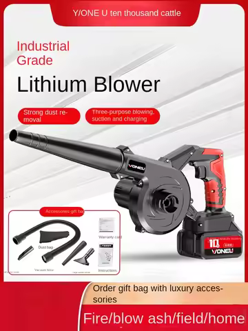 Lithium hair dryer rechargeable blower high power powerful industrial dust blower dust collector sno