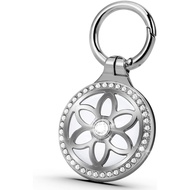 Airtag Holder, Metal Badge Rhinestone Airtag Keychain, Diamonds Shine Air Tag Holder Keychain for  A