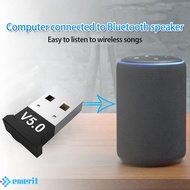 V5.0 Wireless USB Bluetooth 5.0 Adapter Bluetooth Dongle Music Receiver Adapter Bluetooth Transmitter For PC EMERIT