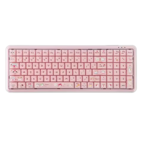 X100 PRO（Maorbeng）3Modes Wireless Membrane RGB Keyboard with Number Pad 98keys Layout with 5000mAh B