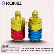 CAR AC QUICK COUPLER ADAPTER R134a CAR AC ADAPTOR/ R134a QC12/aLU