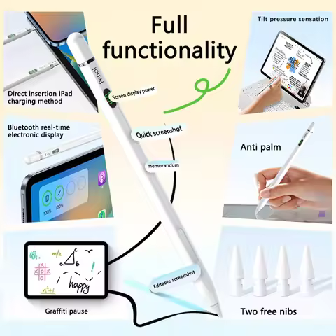 For Apple Pencil 2 1 Palm Rejection Stylus Pen for iPad A16 Pro 13 11 M5 M4 M2 M3 Air 11 5 4 3 Pro 1