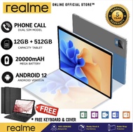 🔥ซื้อ 1 ฟรี 9 รายการ🔥 ของแท้ 100% Realme Tablet PC S Pro แท็บเล็ต 11.0 Inch Android 12.0 12GB RAM 512GB ROM สองซิม 4G LTE รองรับซิมการ์ดทุกเครื่อข่าย