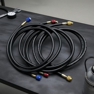 3x 100cm Premium Manifold Hoses Set, R22 R32 R134a R404 R407 1/4 SAE 800PSI