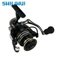 SHILIHUI Fishing Reel 2000 7000 5.2:1/4.7:1 Spinning Reel 3000 4000 Max Drag 10kg Metal Handle Spool Fishing Tackle Black Gold Mesin Pancing Murah 5000 6000