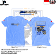 Kaos Biru Turkish [ Dewasa ] Motor Honda CB100 - Atasan Pria/Wanita Ragat CB Keren - Baju Cotton 24s