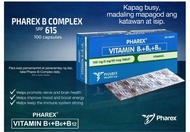 Pharex B COMPLEX Vitamin B1+B6+B12 100 Tablets