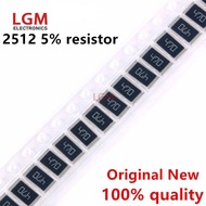 20Pcs 2512 1W 5% SMD Resistor  Alloy Resistors 0R 1R 4.7R 10R 47R 1K 4.7K 10K 47K 470K 1M