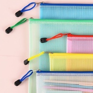 S1046 A3,A4,A5.5,A5,B6 拉链文件袋 Mesh Zipper File Bag zip file bag Waterproof Transparent Portable Bag