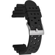 Ventilated FKM Rubber Watch Strap Quick Release Soft Durable Fluororubber Watch Band 18mm 20mm 22mm 