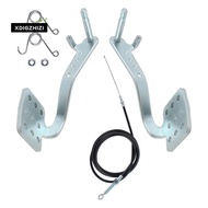Go Kart Pedals for Carter Go Kart Accelerator Go Kart Pedals with Throttle Cable Go Kart Brake Pedal