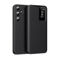 Samsung Galaxy S25/S25 Plus/S25 Ultra/S24/S24 Plus/S24 Ultra Leather Flip CaseSmart Window Case with