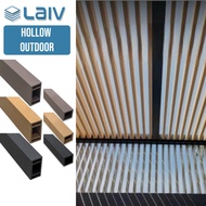 Laiv Outdoor Hollow Partition WPC Lattice Ceiling Partition Canopy Canopy Timber Tube Wall Divider