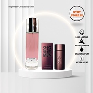 PERFUME VIRAL TAHAN LAMA  INSPIRED BY CH 212 SEXY MEN