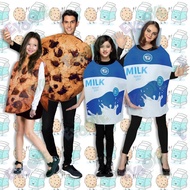 Halloween Show Event Adults Children Spoof Funny cos Milk Carton Cookies Cookies Costumes Holidays