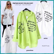 KEMEJA Women's Branded SHIRT - PBJPN08 MICKEY FEELING SHIRT