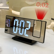 Projection Alarm Clock Cross-Border Recommendation Mirror Projection Clock Alarm Clock Digital Tempe