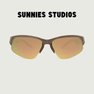 SUNNIES STUDIOS - Simone Brown Gray Revo Polariz Cat Eye Sunglasses - 60338RP-7-7